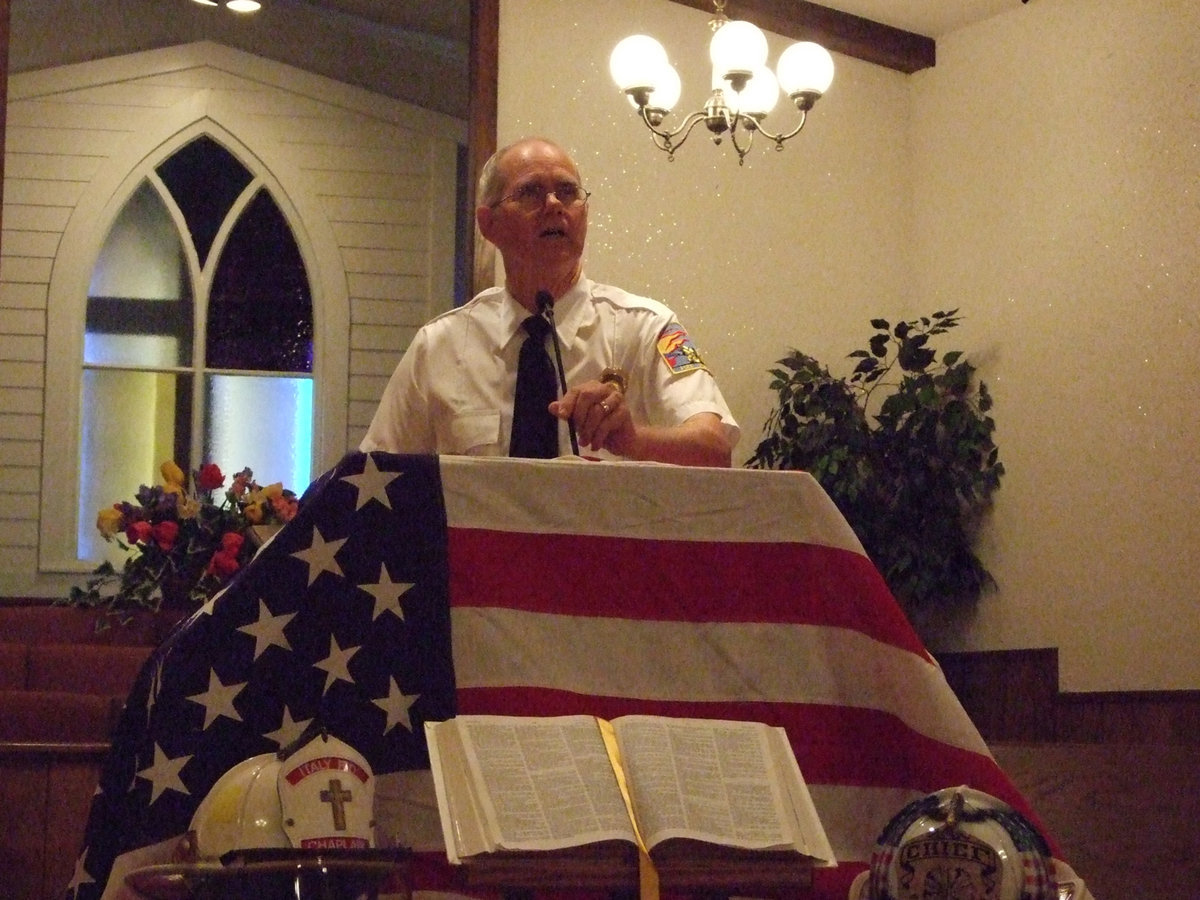 Image: Brother Ronnie Dabney — Italy Fire Department’s Chaplain, Brother Ronnie Dabney, has volunteered his services for 11 years.