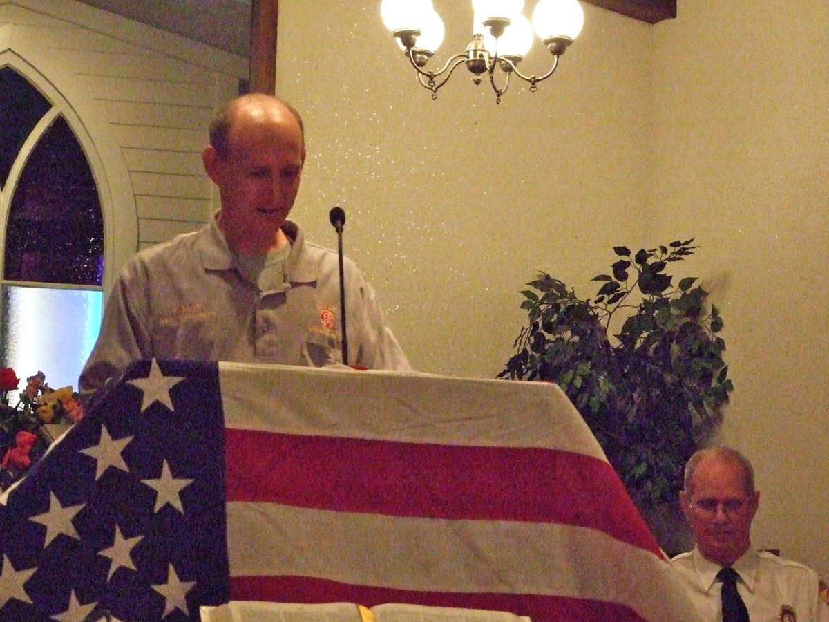 Image: Assistant Chief Randy Boyd — “Meet Me In The Stairwell”, a poem about 9-11 was read by Randy Boyd.