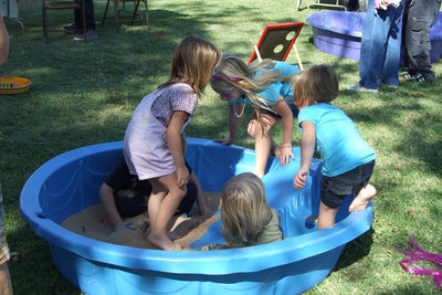 Image: The Sand Pit — Sand and fun were apart of the carnival theme.