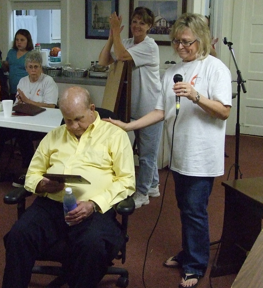 Image: Pee Wee honored — Pee Wee Carter was honored for all of his many years of service to Lord’s Acre.