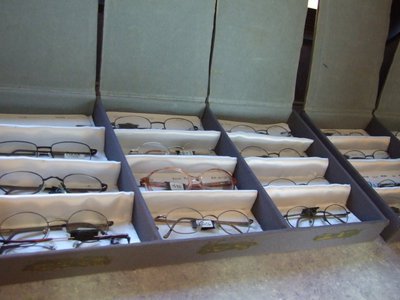 Image: So many glasses — A large array of frames to choose from.