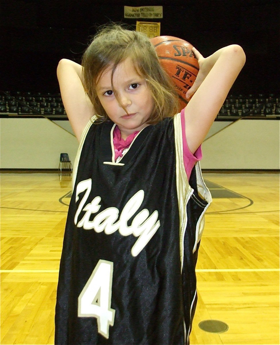 Image: Hailey can hoop — Hailey “The rout is on” Routson hopes to put points on the scoreboard for the Lady Gladiators when she is in high school.