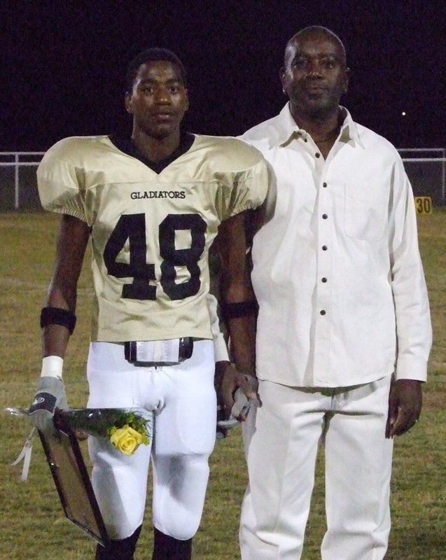 Image: Darrin Moore — Darrin’s dad escorted him on the field.