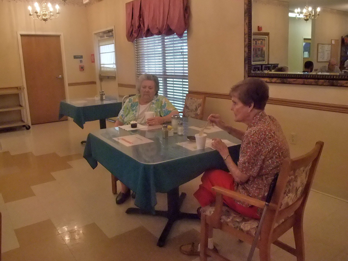 Image: Two Friends Enjoying Cake