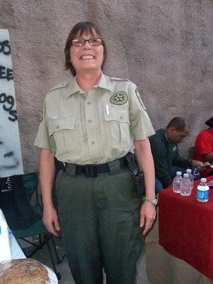 Image: Detention Officer Juanita Lambert — “It is really nice to get out and get the community involved and we all get to celebrate,” Juanita explained.