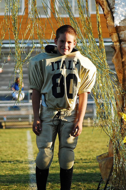 Image: Isaac Salcido — Isaac Salcido poses after the Homecoming game.