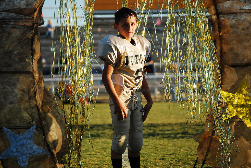 Image: Caleb Esselman — Caleb Esselman after the Homecoming game.