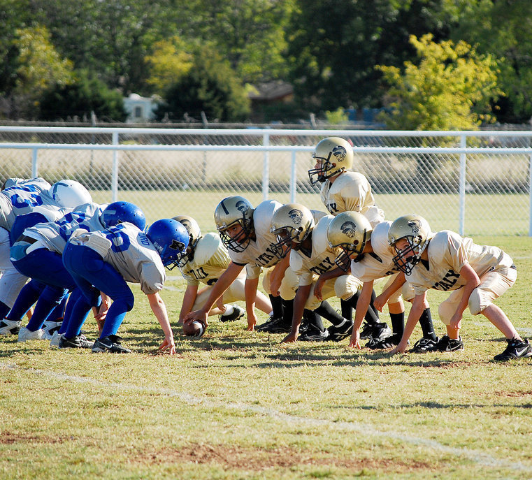 Image: Let’s do this — The B-team offense just before the snap.