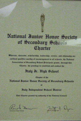 Image: NJHS — The Charter for Italy Junior High School.