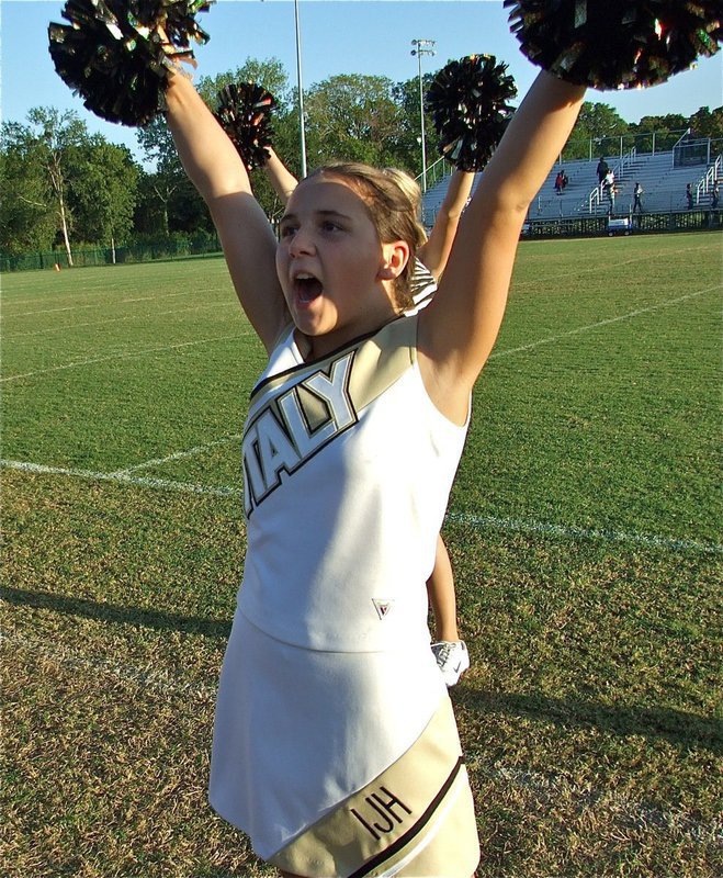 Image: Yell it proud! — Sarah Coleman cheers for the Gladiators loud and proud!