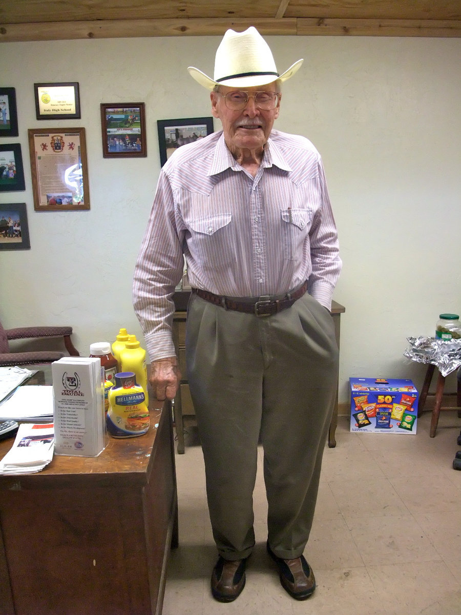 Image: Johnny Davis — Johnny Davis a long time citizen of Italy, now residing in Waxahachie came to meet Brian Birdwell. "I came down here to visit with Brian Birdwell. I have heard a lot of good things about him. I can’t wait to eat the BBQ.