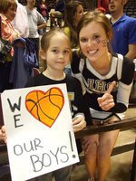 Image: Karley &amp; Kaitlyn — Karley Nelson and IHS Cheerleader Kaitlyn Rossa love their boys.