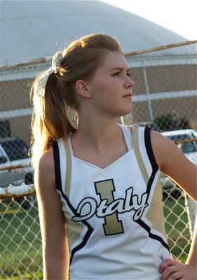 Image: Taylor Turner — IHS Cheerleader Taylor Turner looks forward to taking on the Panthers.