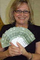 Image: Jan Parker has tickets — Jan Parker, Coordinator of the Lord’s Acre Sale, has tickets enough for everyone. They are $5 and every penny goes to First United Methodist of Italy Lord’s Acre, plus you get a little something too.