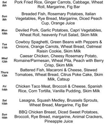 Image: Meals on Wheels-August Meal Calendar (page2)