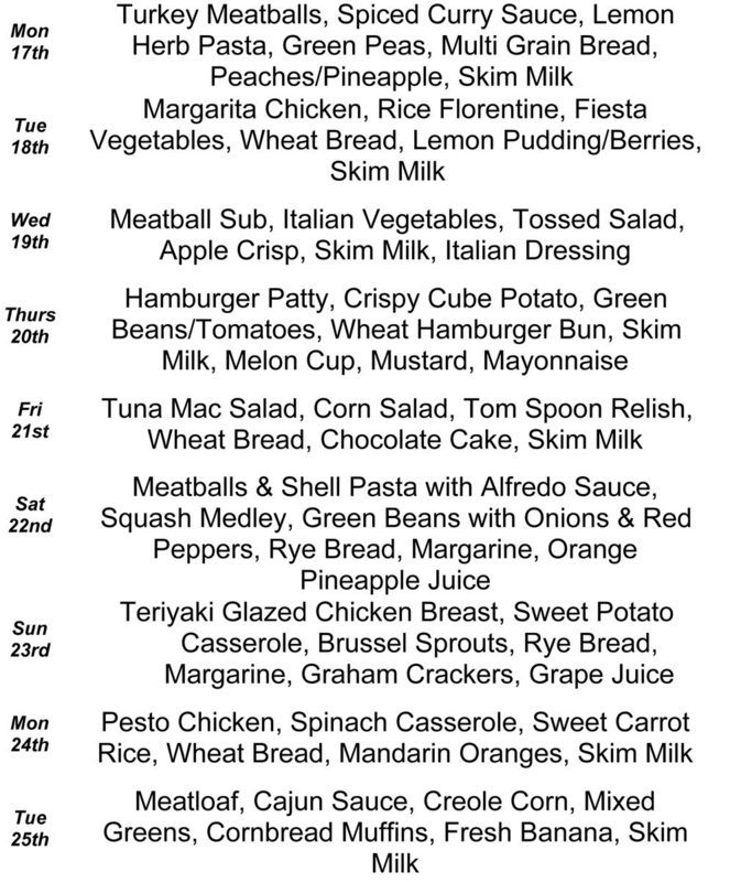 Image: Meals on Wheels-August Meal Calendar (page 3)