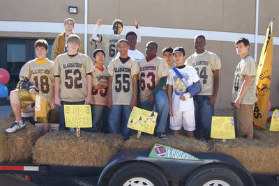 Image: Best Themed float — Junior High Football had the “Best Themed” float.