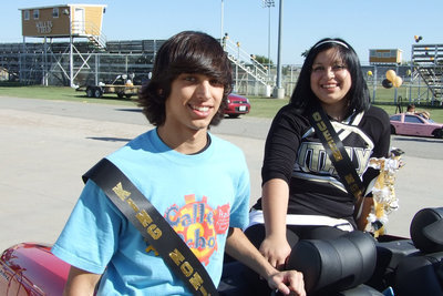 Image: Chase and Blanca — King nominee, Chase Michaels, and Queen nominee, Blanca Figueroa.