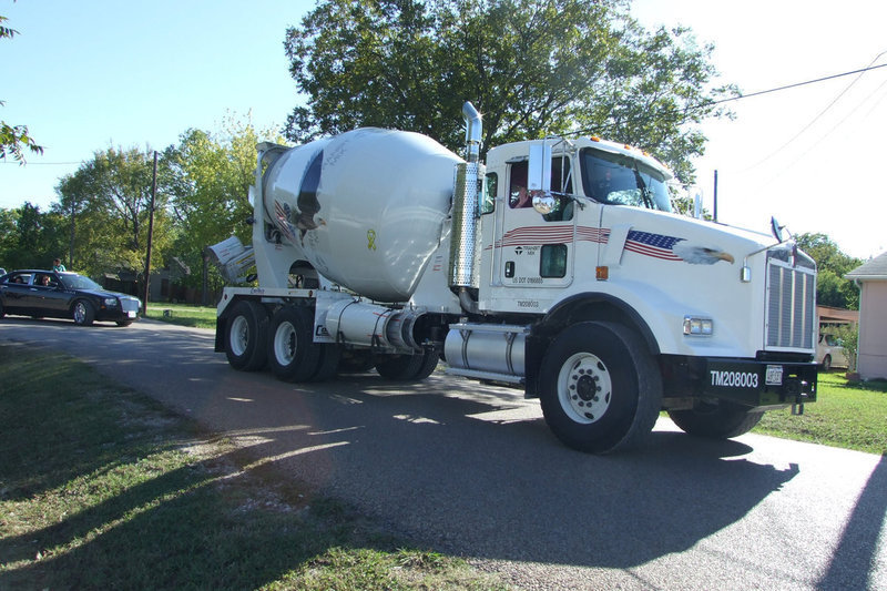 Image: Transit Mix — Mark Souder Jr. drove the Transit Mix truck in the parade.