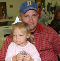 Image: Chloe and her dad — Ty Evans and his daughter Chloe.