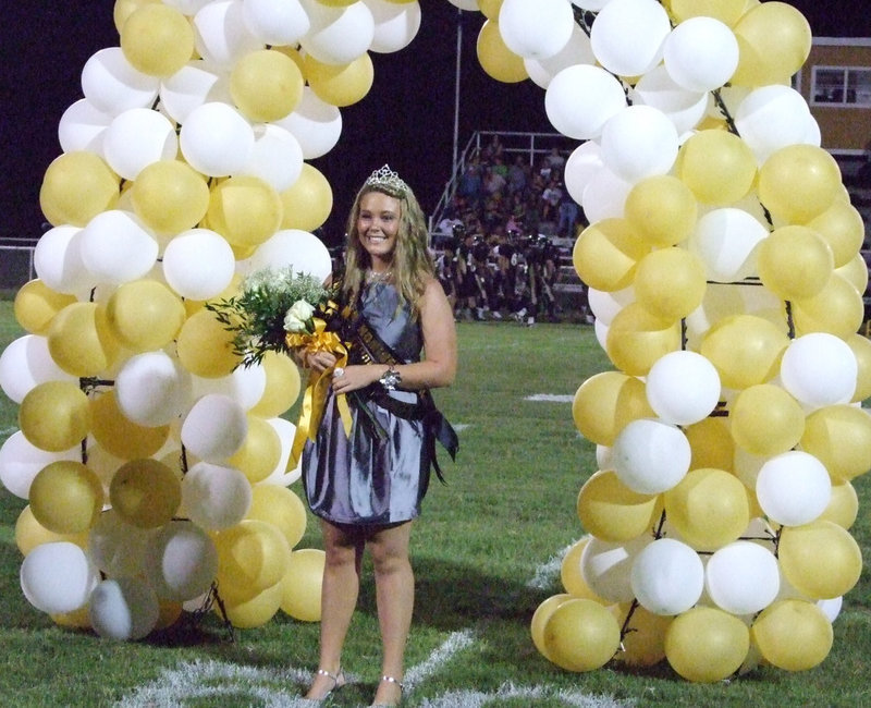Image: Queen Shelbi — Shelbi Gilley, senior at IHS, received the honor of being Homecoming Queen for 2010-2011 school year.  She was crowned by 2009 Queen, Drew Windham.