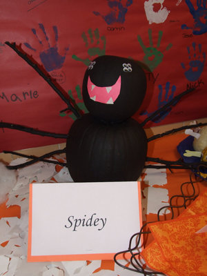 Image: Spider pumpkin