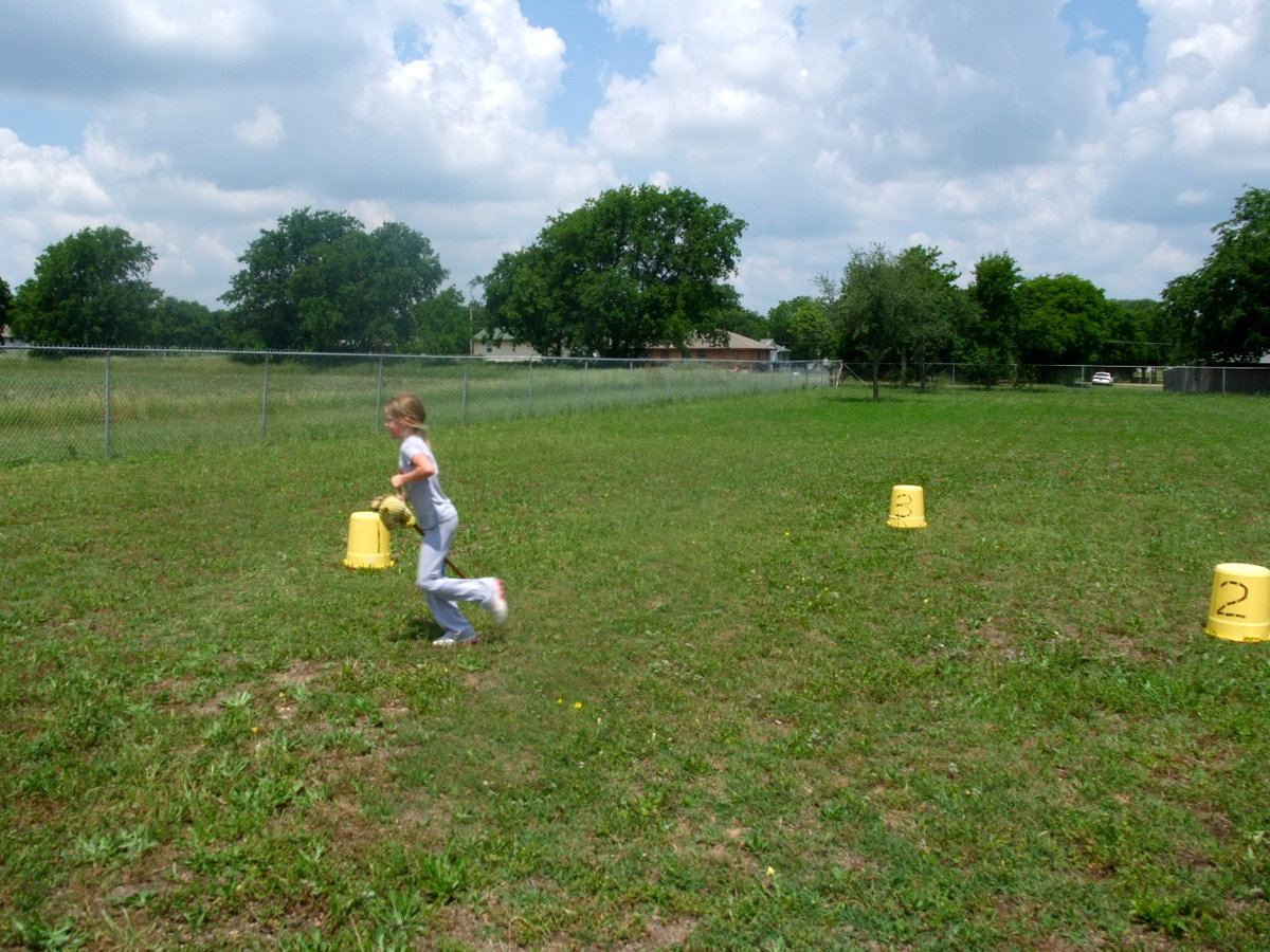 Image: Racing to the Finish — She made it in record time.