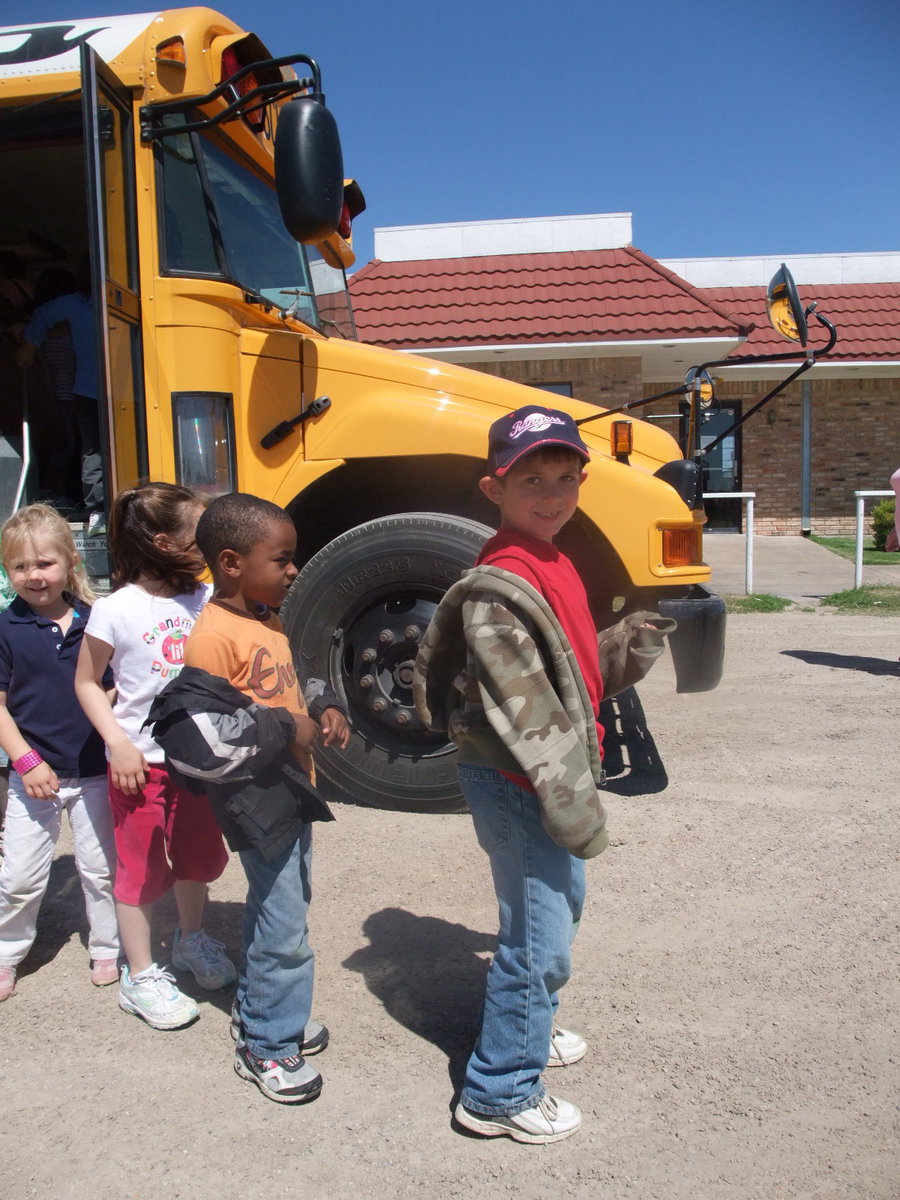 Image: We’re Here! — Stafford students were ready for lunch at the “DQ”.