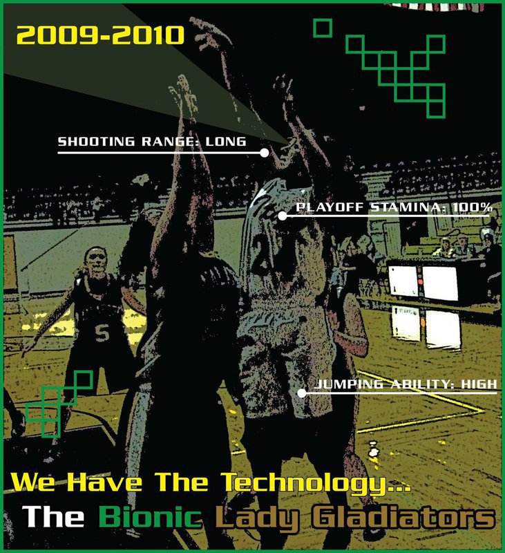 Image: Upgraded for 2009-2010 — Expect great things from the Lady Gladiators during the 2009-2010 season under head coach Stacy McDonald and her assistant coach Tina Richards.