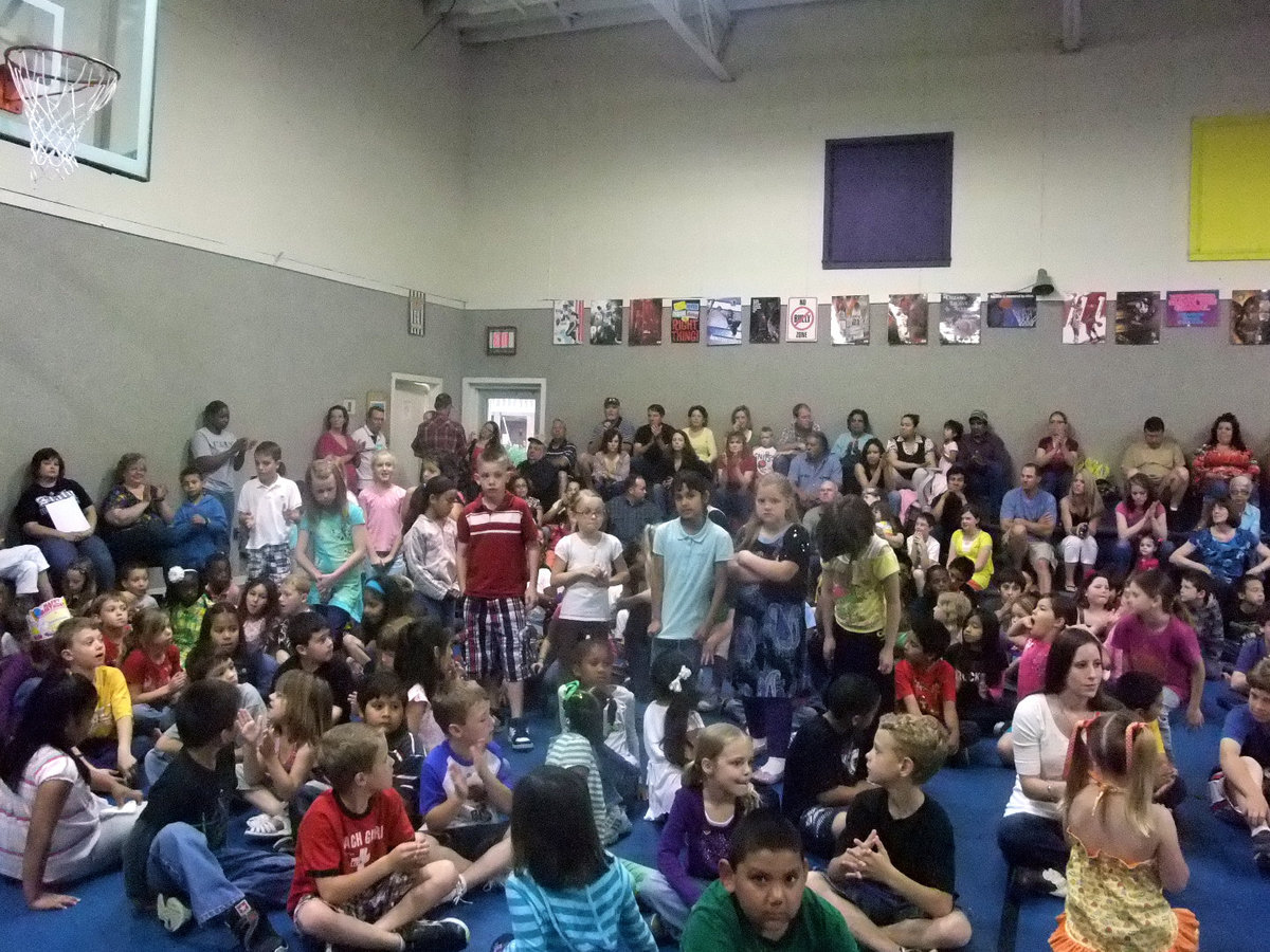 Image: Second Graders — These second graders standing up tall kept all their “tiger paws” this past six weeks.