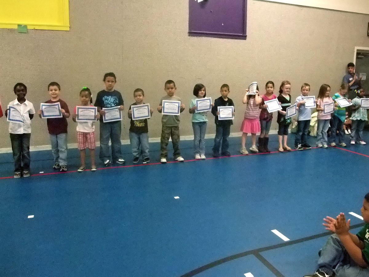 Image: Mrs. Massey’s Kindergartners — These kindergartners turned in all their homework.