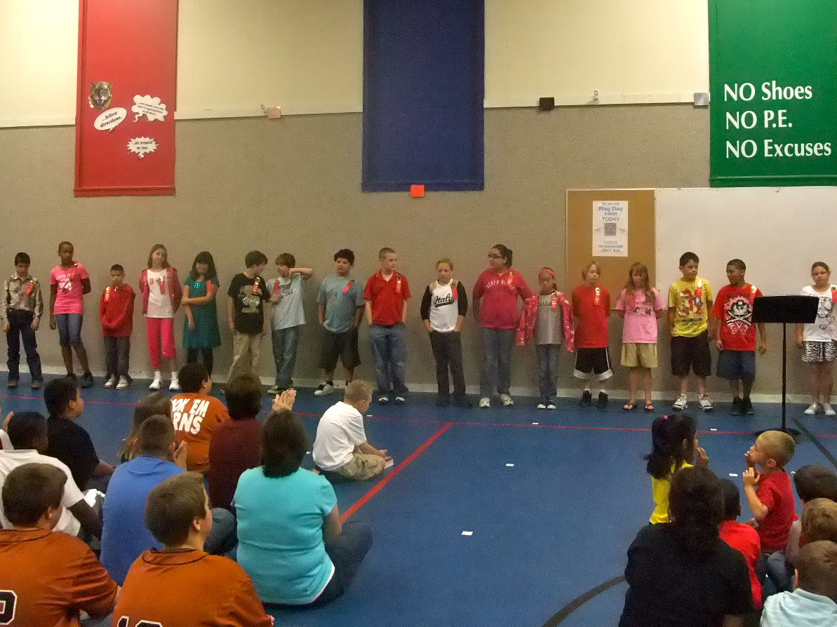 Image: Fourth Grade A’s and B’s — These fourth graders received all A’s and B’s.