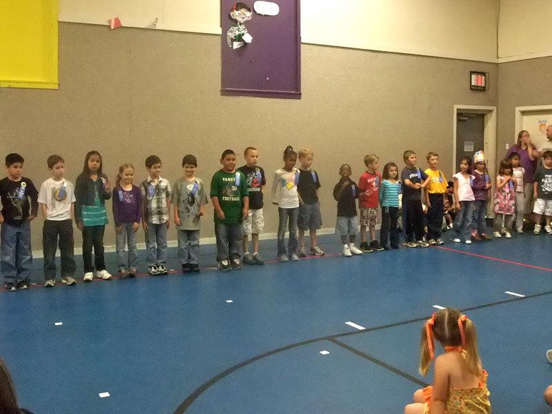 Image: First Grade All A’s — These first graders received all A’s.