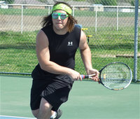 Image: Zach-a-mania! — Zachary Hernandez is a combination of Hulk Hogan and Andre Agassi on the concrete court.