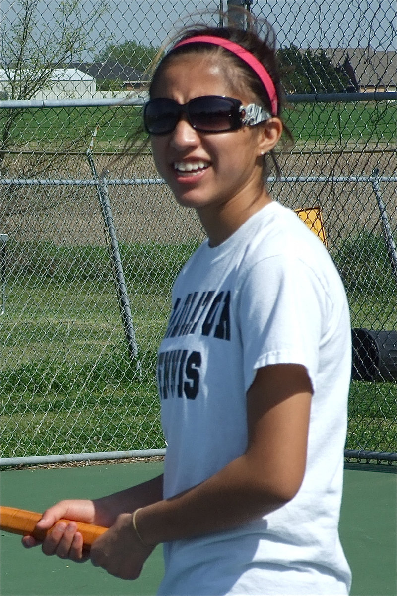 Image: Jessica Hernandez — Jessica smiles innocently before unleashing a her inner beast against the Palmer Bulldogs.