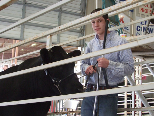 Image: Matt Brummett made the sale during the Expo — Matt Brummett placed 2nd with his steer during the Ellis County Youth Expo in Waxahachie.