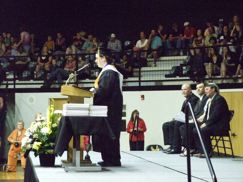 Image: Brandon Owens — “With every ending, a new beginning starts,” Owens announced in his speech.