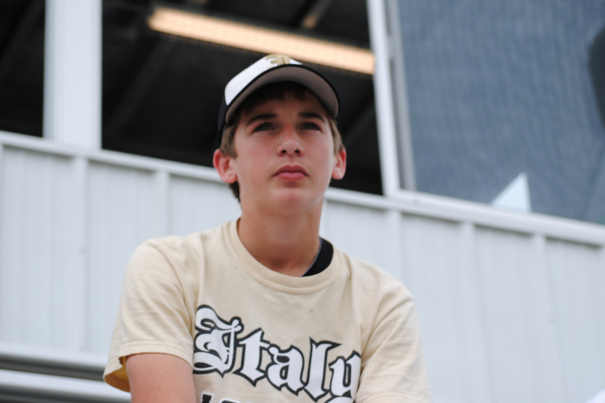 Image: Pensive — Ross Stiles waits for the playoffs to get underway.