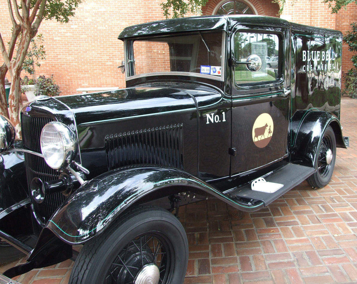 Image: Good ol’ #1 — In 1907, The Brenham Creamery Company began purchasing excess cream from local dairy farmers and sold and delivered butter to people in Midland.  Beginning in 1911, small quantities of ice cream were produced and delivered as well.