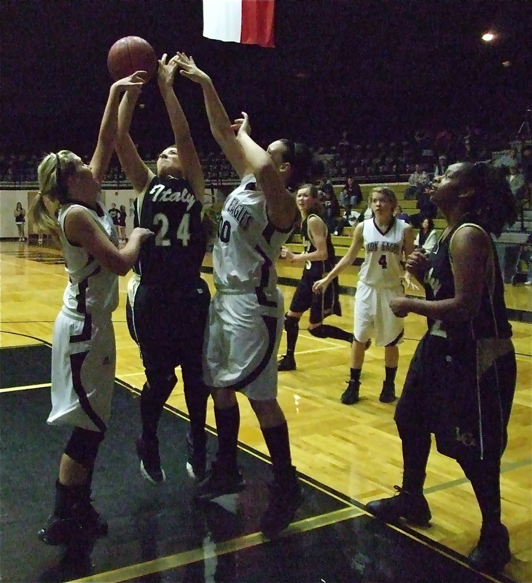 Image: Alyssa gets fouled — Lady Gladiator Alyssa Richards(24) gets fouled during Italy’s win over Mildred.