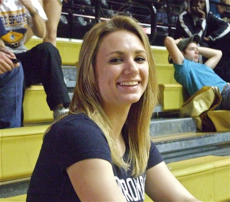 Image: Mary’s having fun — A newcomer to the Lady Gladiators athletic program, Mary Tate enjoys the tournament.