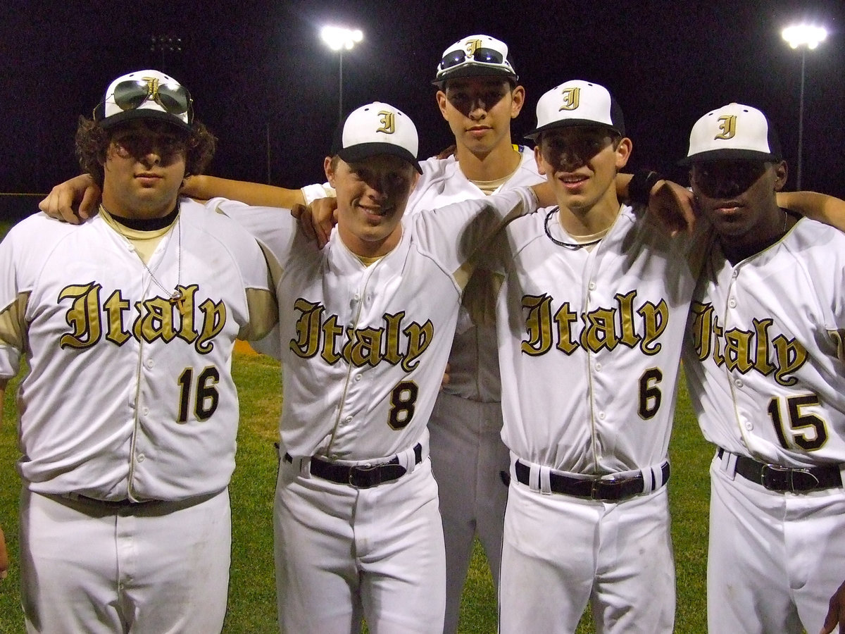 Image: We love our seniors — (L-R) Ivan Roldan, Josh Milligan, Dan Crownover, Desmond Anderson and Oscar Gonzalez in the back.