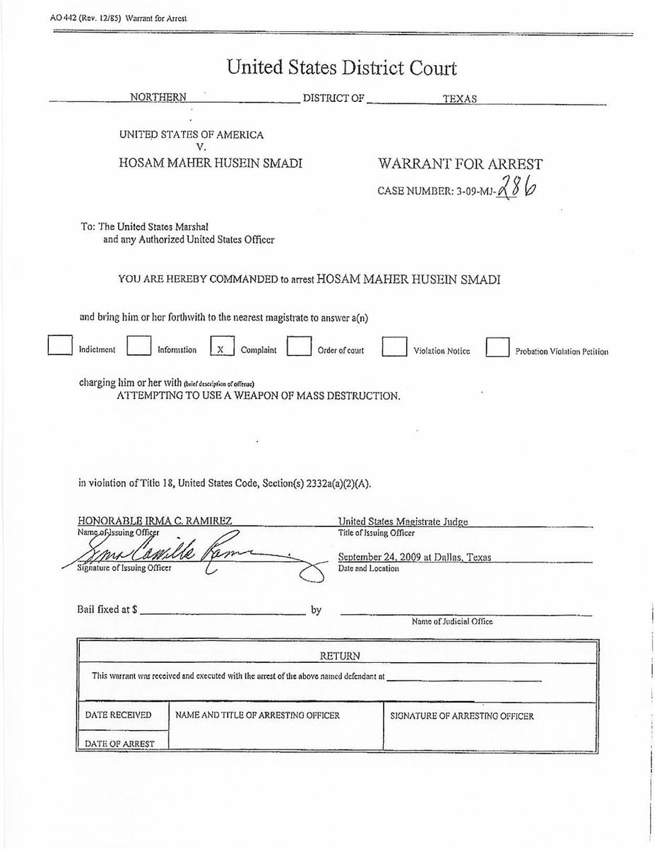 Image: Arrest Warrant