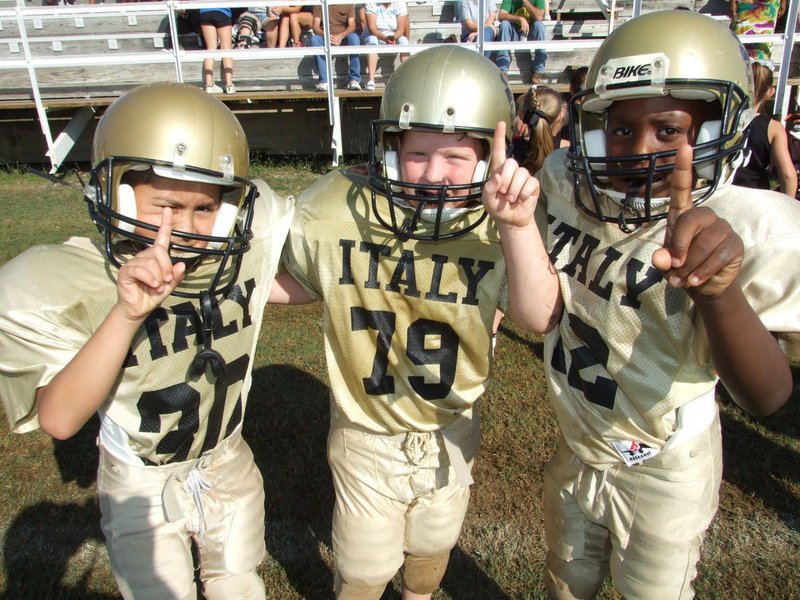 Image: That’s one… — Michael Gomez, Levi Stark &amp; Jasean Brooks are happy to be starting out the 2009 campaign 1-0.