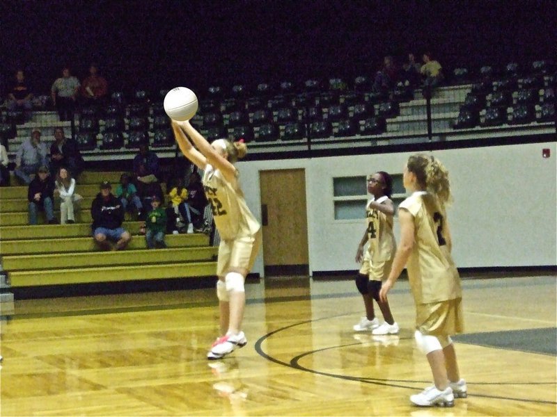 Image: Jac returns fire — Jaclynn makes a play while K’Breona and Tara hold their ground.