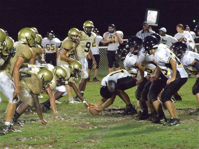 Image: Italy’s JV builds a mud pack on the line of scrimmage against Malakoff — Italy’s 7th Grade, 8th Grade and JV teams took on Malakoff Thursday in Italy. Hard playing Malakoff squads swept the three games against the Willis Field Warriors 8-6, 16-0 and 34-18.