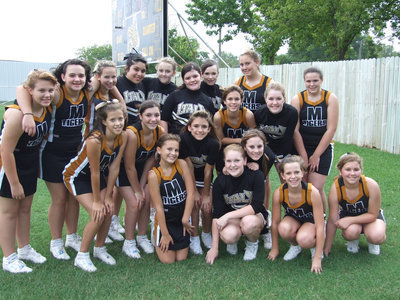 Image: Come together — Italy Junior High and Malakoff Cheerleaders come together for a little bonding time.