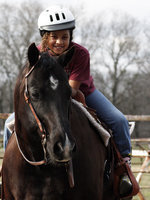 Image: Gracen and King — Gracen Avent of Waxahachie enjoyed a sunny spring day on King playing mounted games at the first Ellis County Equine Youth Association meeting of the year.