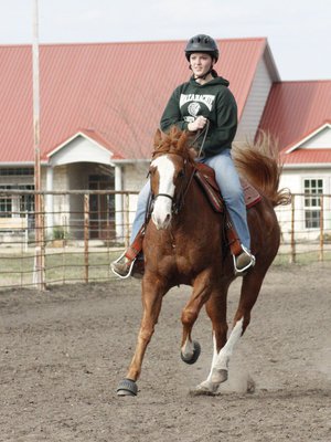 Image: Chesley and Penny — Chesley Hinds of Waxahachie is the 2010 Presdient for both ECEYA and Silver Spurs 4-H Club.
