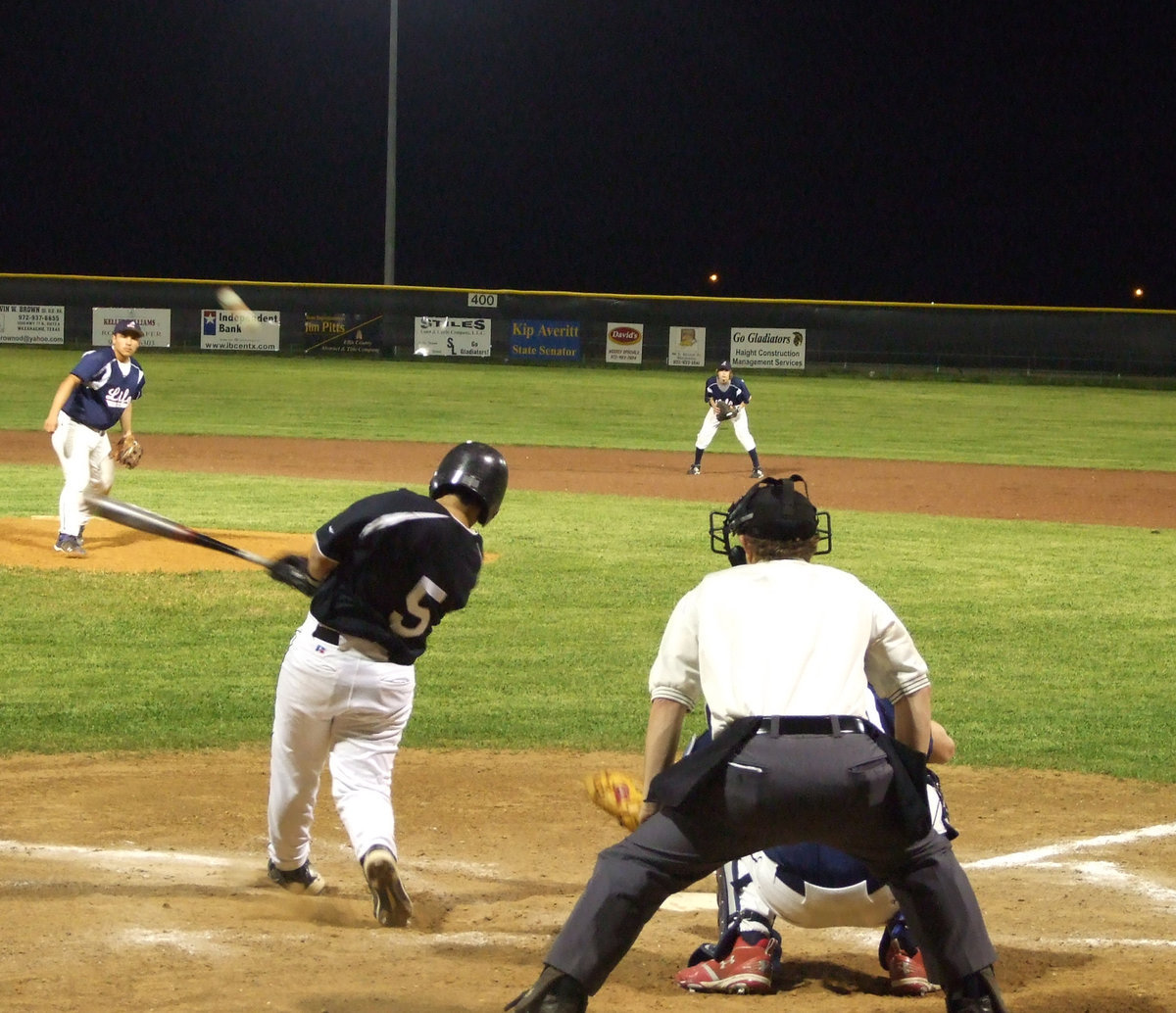 Image: Here we go  — Reid Jacinto battles at the plate.